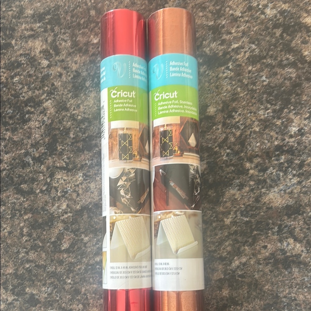 Cricut Adhesive Foil Red and Copper